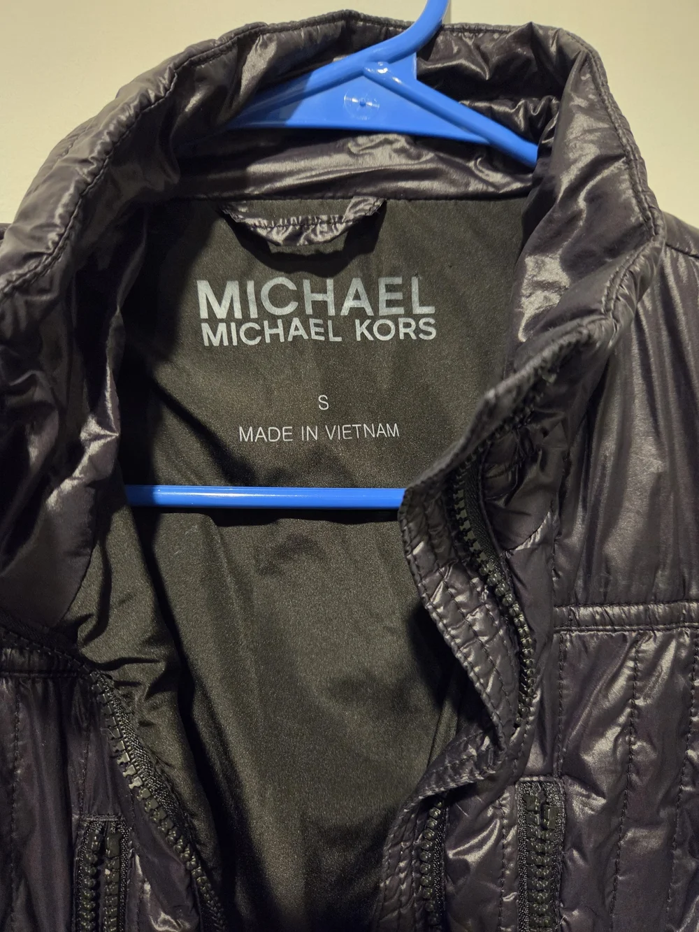 Michael Kors Men’s Black Quilted Hybrid Puffer Jacket